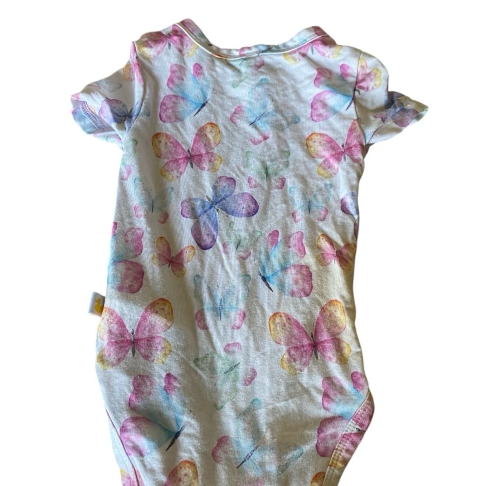 Posh Peanut Parz Multicolor Butterfly Bodysuit NB - Picture 4 of 5
